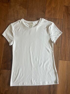 H&M Women's Cream Short Sleeve Tee